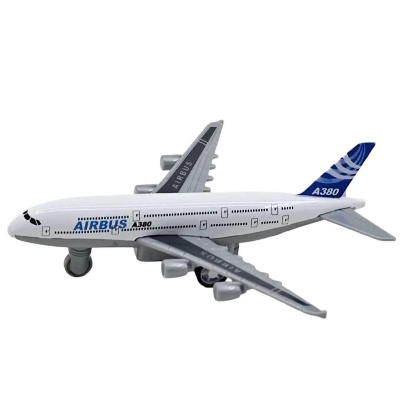 هواپیما بازی ناب سل مدل ایرباس A380 فلزی عقب کش کد AIRBUS A380 AIRCRAFT NAAB002