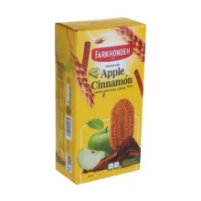 بیسکویت فرخنده با طعم سیب و دارچین بسته 24 عددی