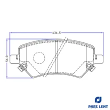 لنت ترمز جلو لنت پارس مدل PL80139-1 مناسب برای چری آریزو 5