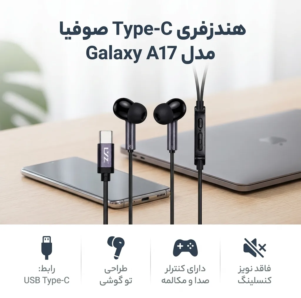 هندزفری Type-C صوفیا مدل Galaxy A17