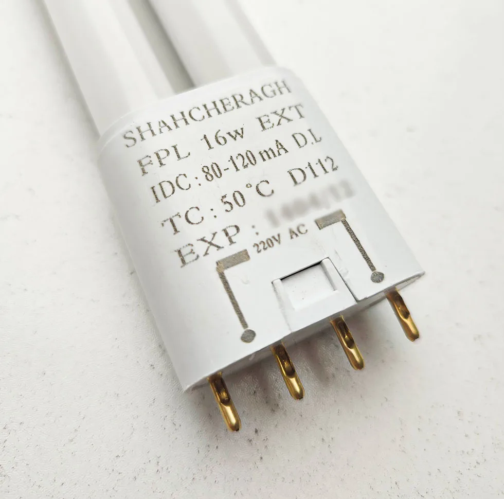 لامپ مهتابی ال ای دی 16 وات شاهچراغ مدل EXT پایه 2G11