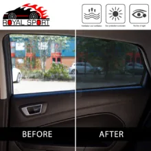 آفتاب گیر شیشه خودرو رویال اسپرت مدل UV PRO مناسب برای هیوندای سوناتا مجموعه 4 عددی