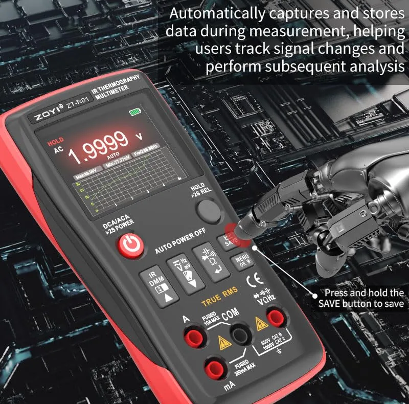 دوربین حرارتی و مولتیمتر زویی مدل ZT-R01 2 IN 1