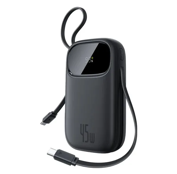 پاوربانک 45 وات بیسوس مدل EnerFill FC31 Qpow3 ظرفیت 20000 میلیآمپرساعت به همراه 2 عدد کابل لایتنینگ / USB-C
