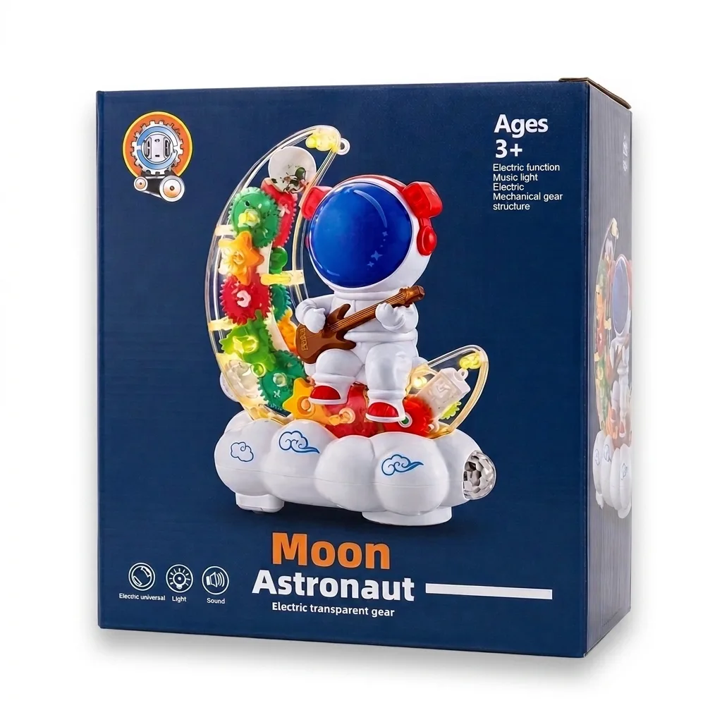 اسباب بازی مدل آدم فضایی چرخ دنده ای طرح ماه کد YJ-3044