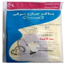 پاکت جاروبرقی همتا مدل H_PB 41 مناسب برای جاروبرقی بوش پارس خزر بسته 5 عددی
