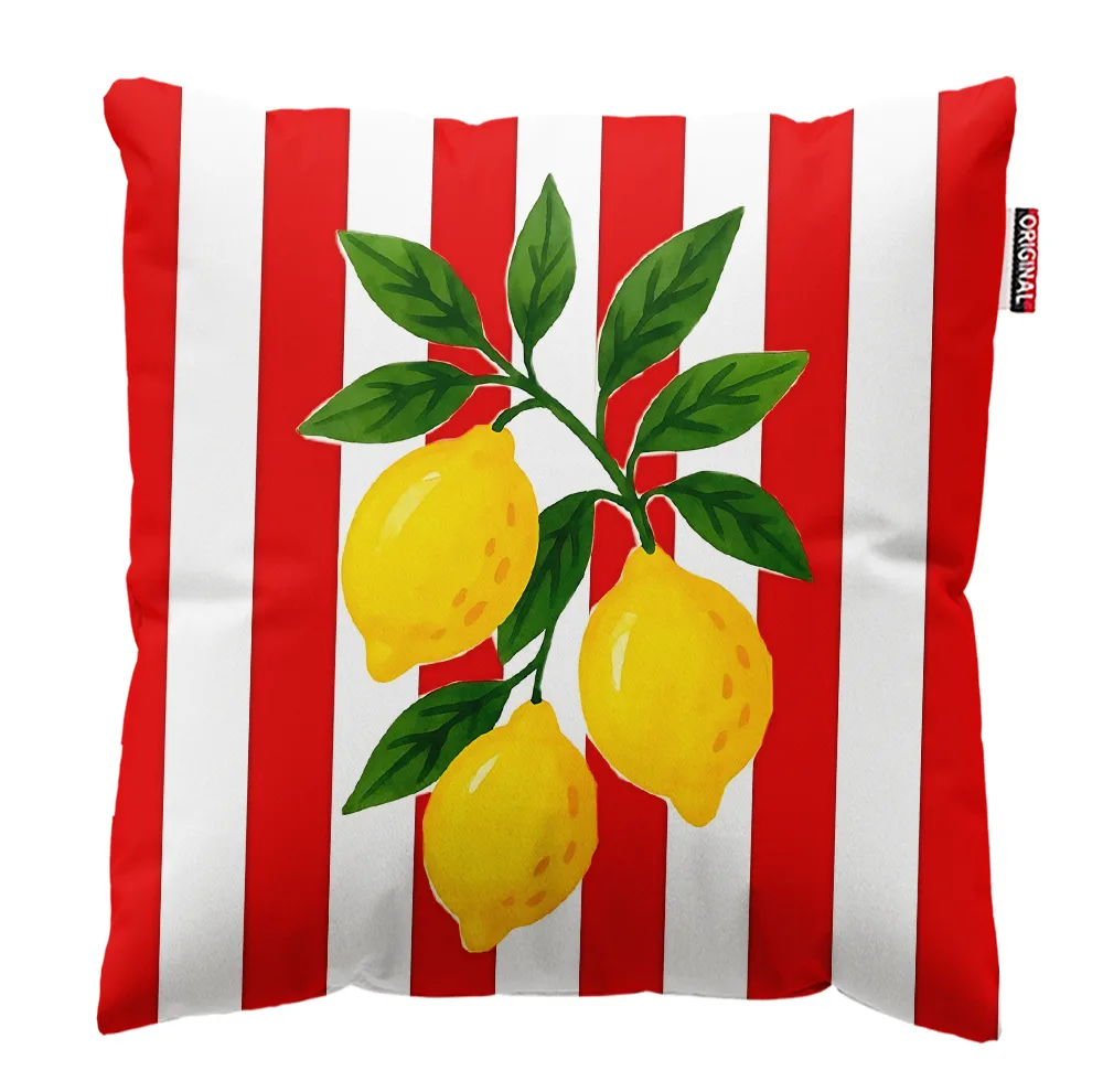 کوسن پاد آفرین مدل پینترستی تابستانی کد PK304212 سایز 30*30 سانتی متر