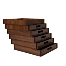 سینی دسته دار طرح ساده کد CF07 سایز 30×30 سانتی متر