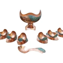 آجیل خوری فیروزه کوبی کد ۴۰ مجموعه ۱۴ عددی