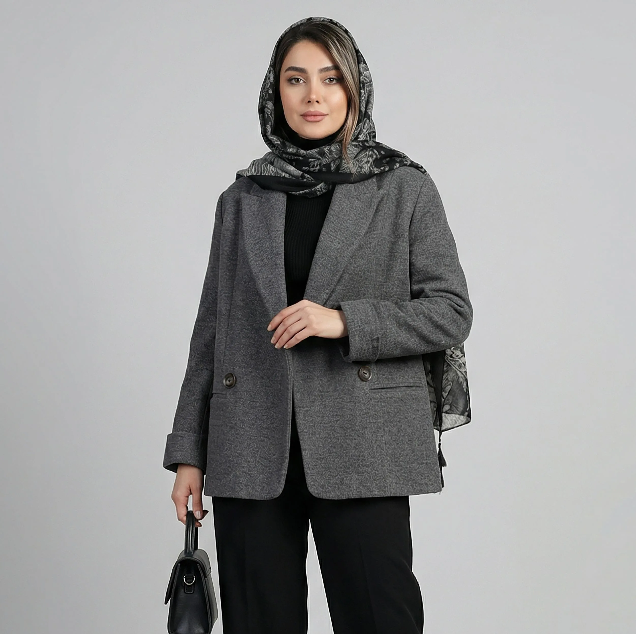 پالتو زنانه السانا مدل برشید کد 2381