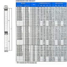 پمپ شناور 1.5 اسب بخار مارکوئیس مدل 4SWM8/9 به همراه کلید قطع و وصل