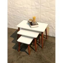 میزعسلی مستطیل مدل لیون کد 325 مجموعه 3 عددی