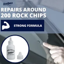 چسب ترمیم کننده شیشه خودرو مدل thin-resin حجم 7 میلی لیتر بسته 10 عددی