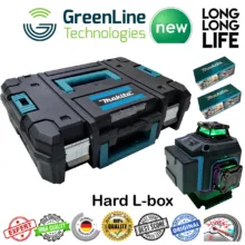 تراز لیزری ماکیتا نور سبز مدل فوق هوشمند 16 لاین کد 4D-16 L Hard Box