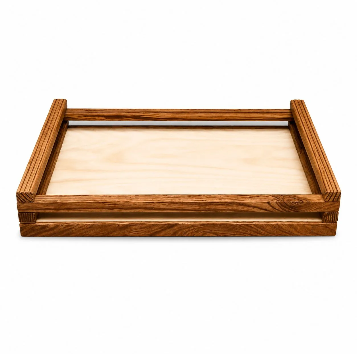 سینی دسته دار مدل وودلند سایز 31x23 سانتی متر
