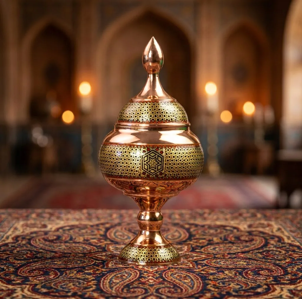 شکلات خوری خاتم کاری صنایع دستی اریسا کد 27