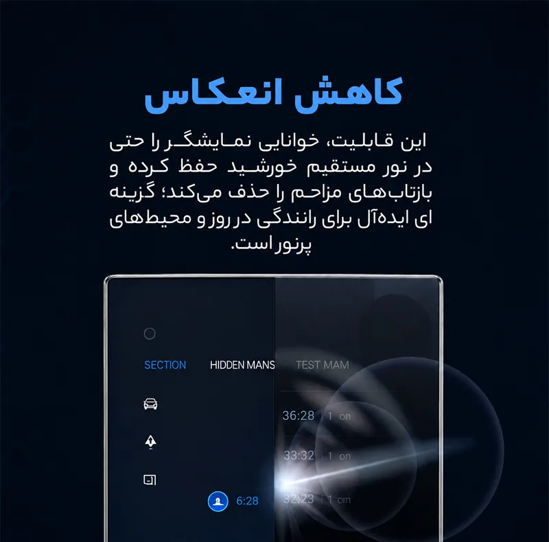 محافظ صفحه نمایش مانیتور خودرو اینفینیتی مدل PRO مناسب برای ام وی ام X22 Pro