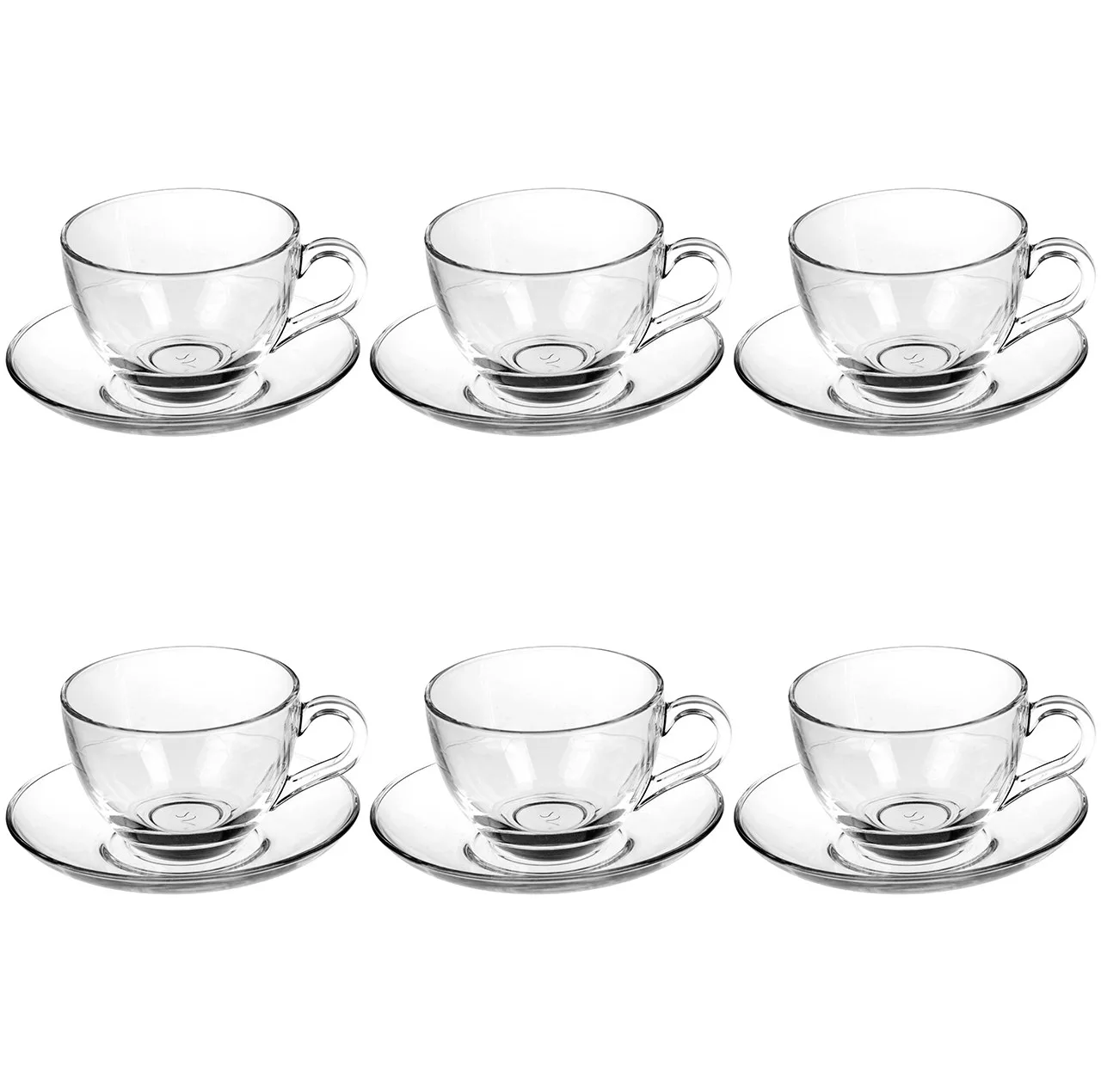 ست فنجان و نعلبکی پاشاباغچه مدل Bisik 97948 - بسته 6 عددی