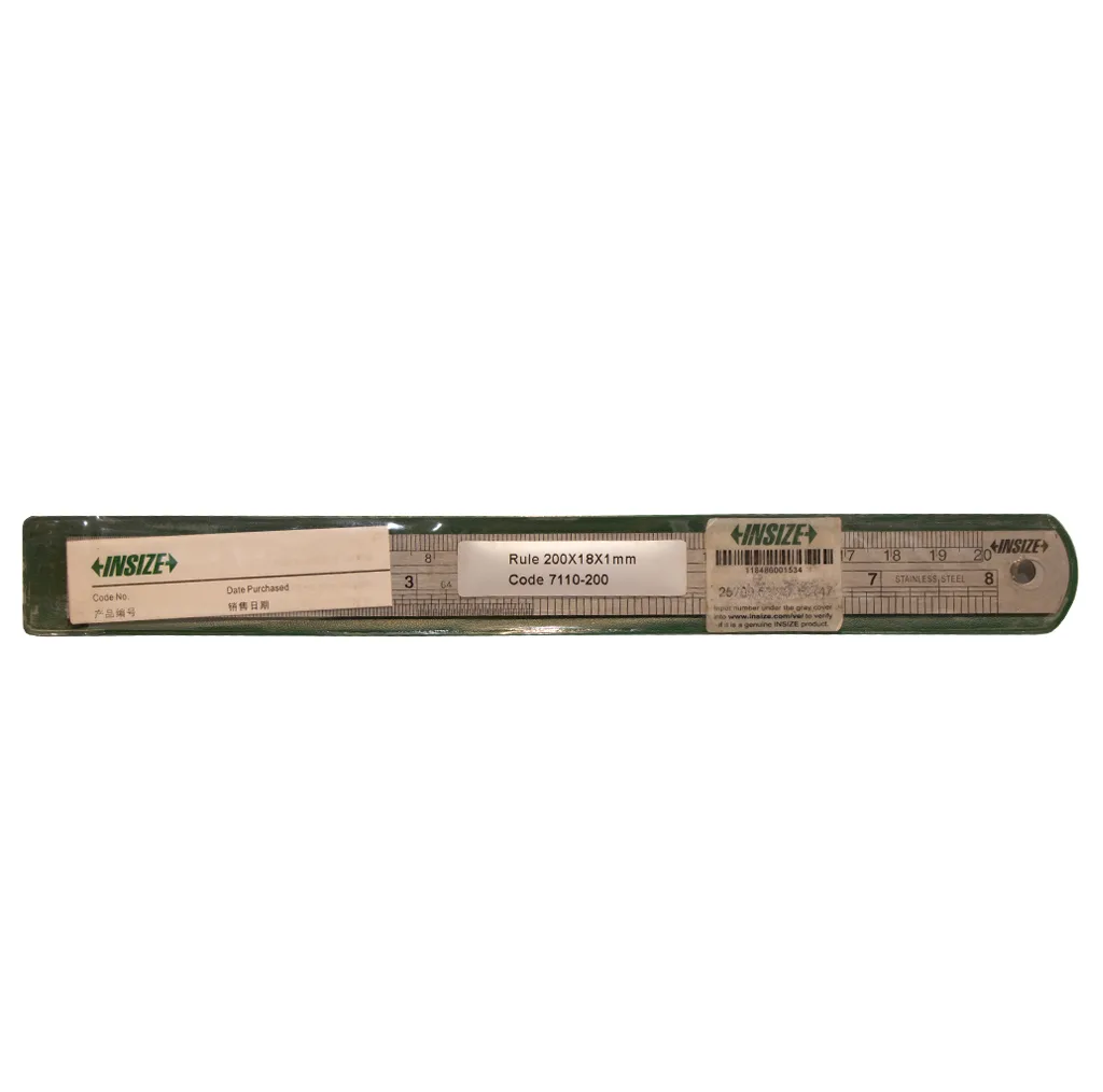 خطکش 20 سانتیمتری اینسایز کد 200-7110