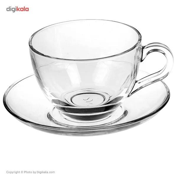 ست فنجان و نعلبکی پاشاباغچه مدل Bisik 97948 - بسته 6 عددی