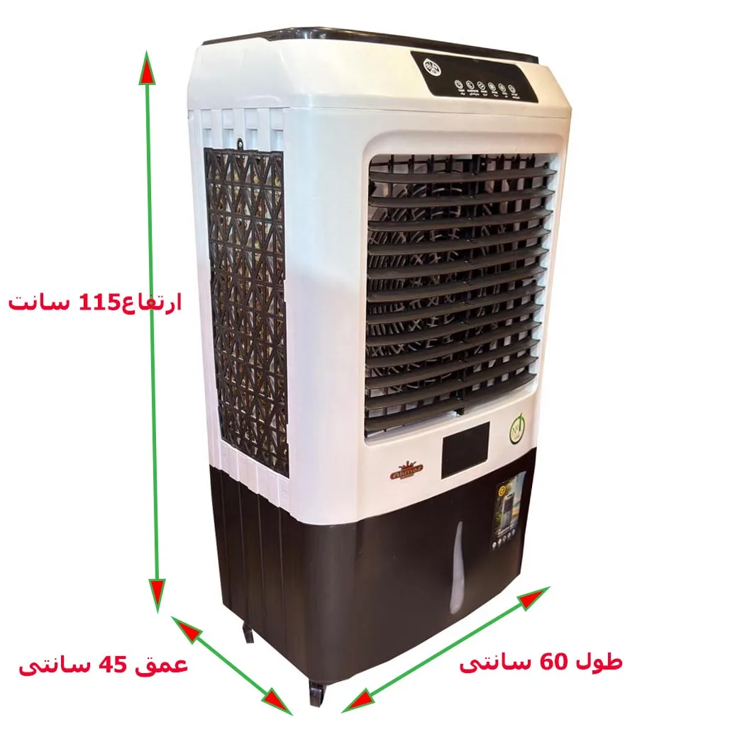 کولر آبی 3600 آکماز مدل جایخی دار کنترل دار لوتوس
