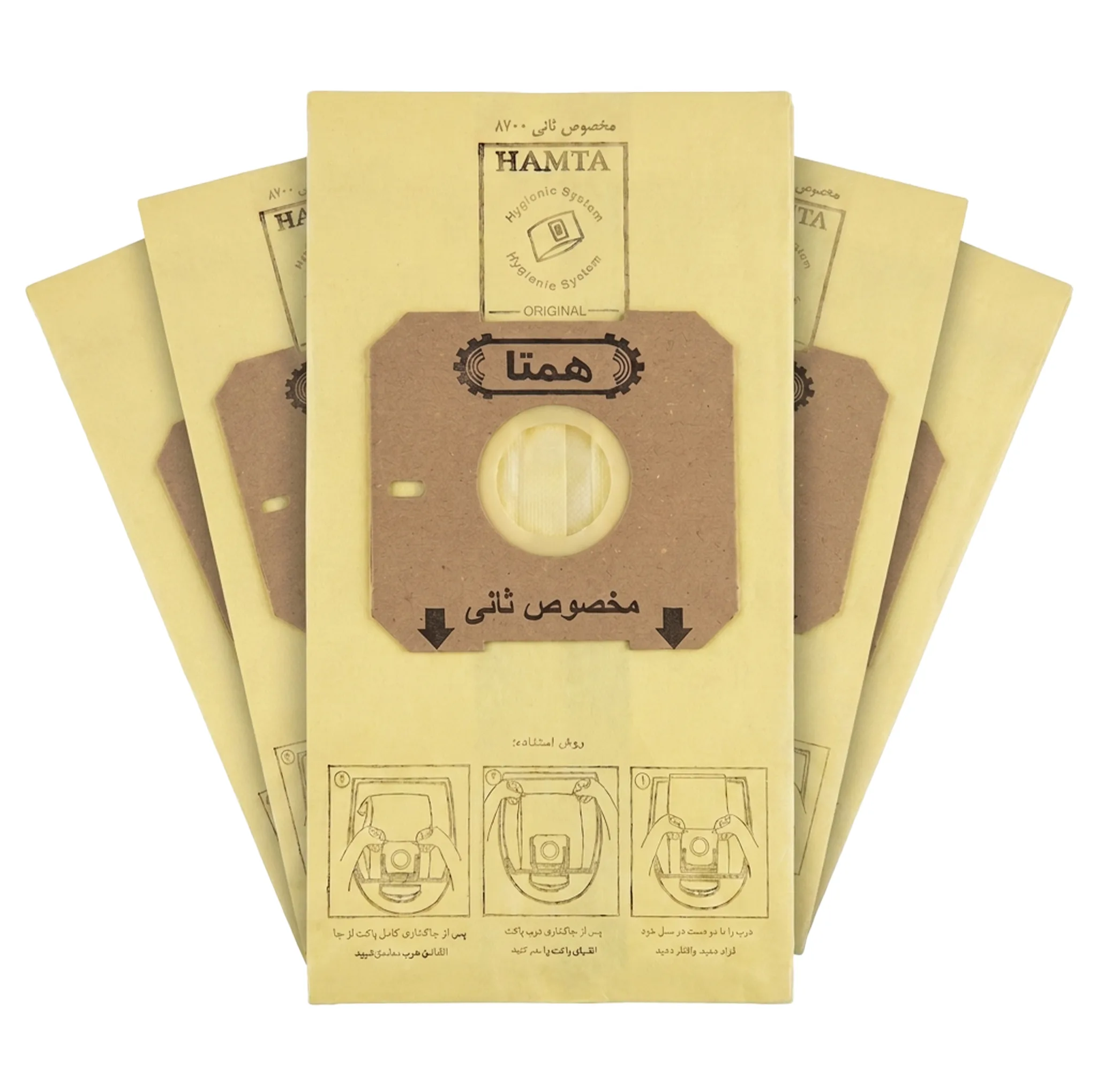 پاکت جاروبرقی همتا مدل H-SU 164 مناسب برای جاروبرقی سانی بسته 5 عددی