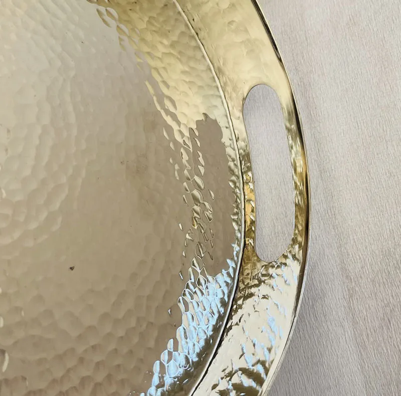 سینی مسی مدل لب پهن کد ZH413