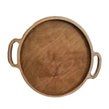 سینی دسته دار مدل چوبی کد 654 سایز 25×25 سانتی متر