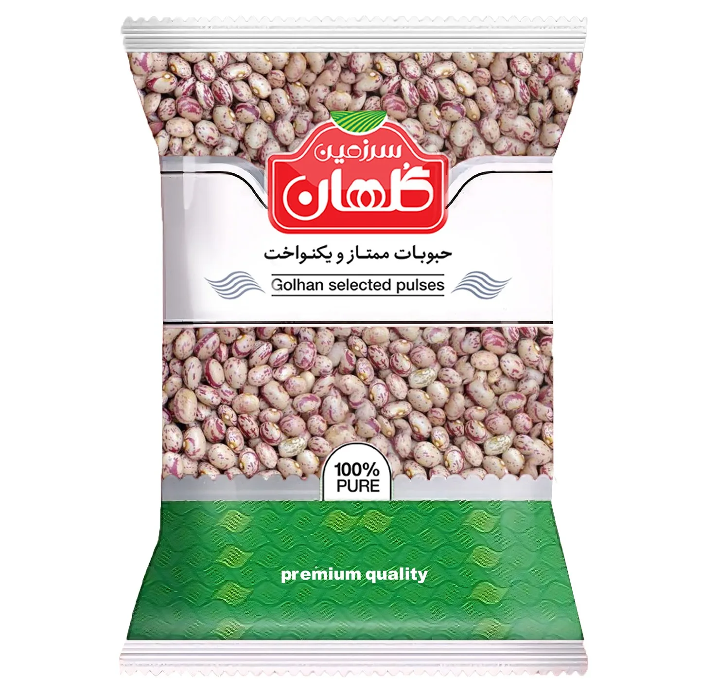 لوبیا چیتی سرزمین گلهان - 500 گرم