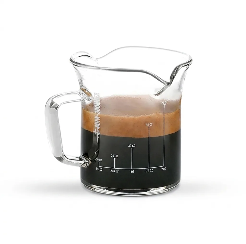 پیمانه قهوه ام اچ دبلیو تری بمبر مدل Double Spouts Measuring Glass Cup حجم 80 میلی لیتر