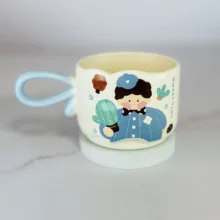ماگ مدل دسته رنگی طرح 003