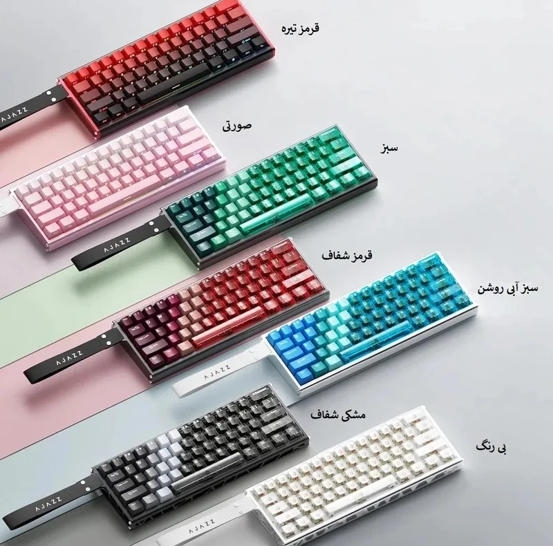 کیبورد با سیم گیمینگ آجز مدل Alux 60 Magnetic