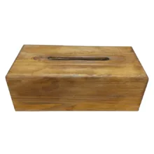 جعبه دستمال کاغذی مدل چوب روسی کد 05