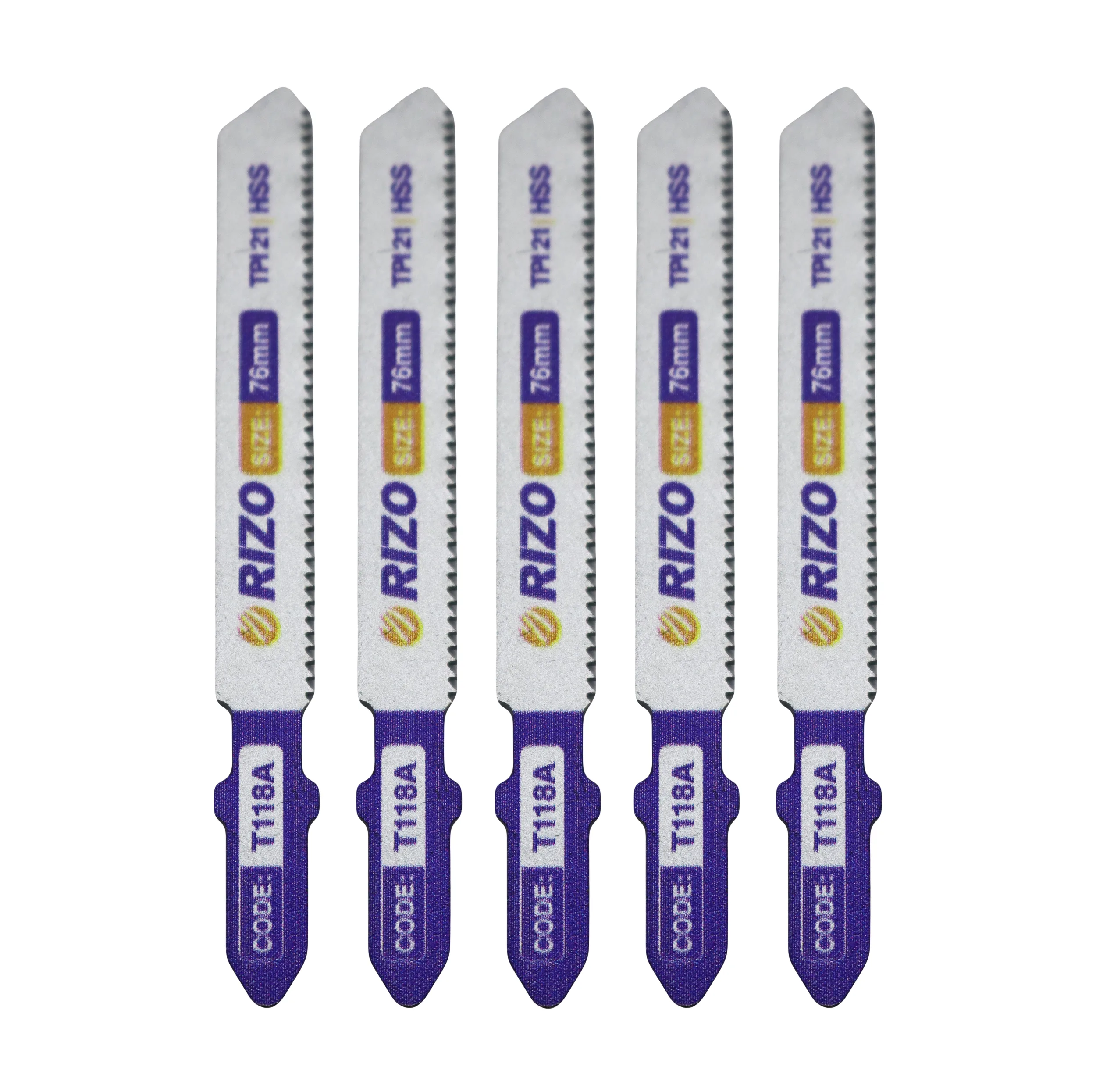 تیغه اره عمودبر ریزو مدل YPK-METAL-T118A/76MM مجموعه 5 عددی
