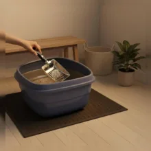 بیلچه خاک گربه مدل استیل