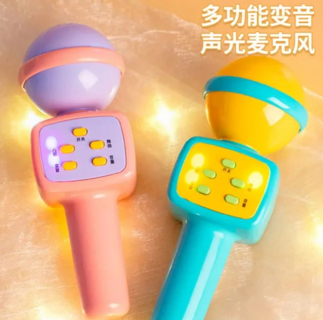اسباب بازی ناب سل مدل میکروفون موزیکال چراغدار کد Musical microphone with lights