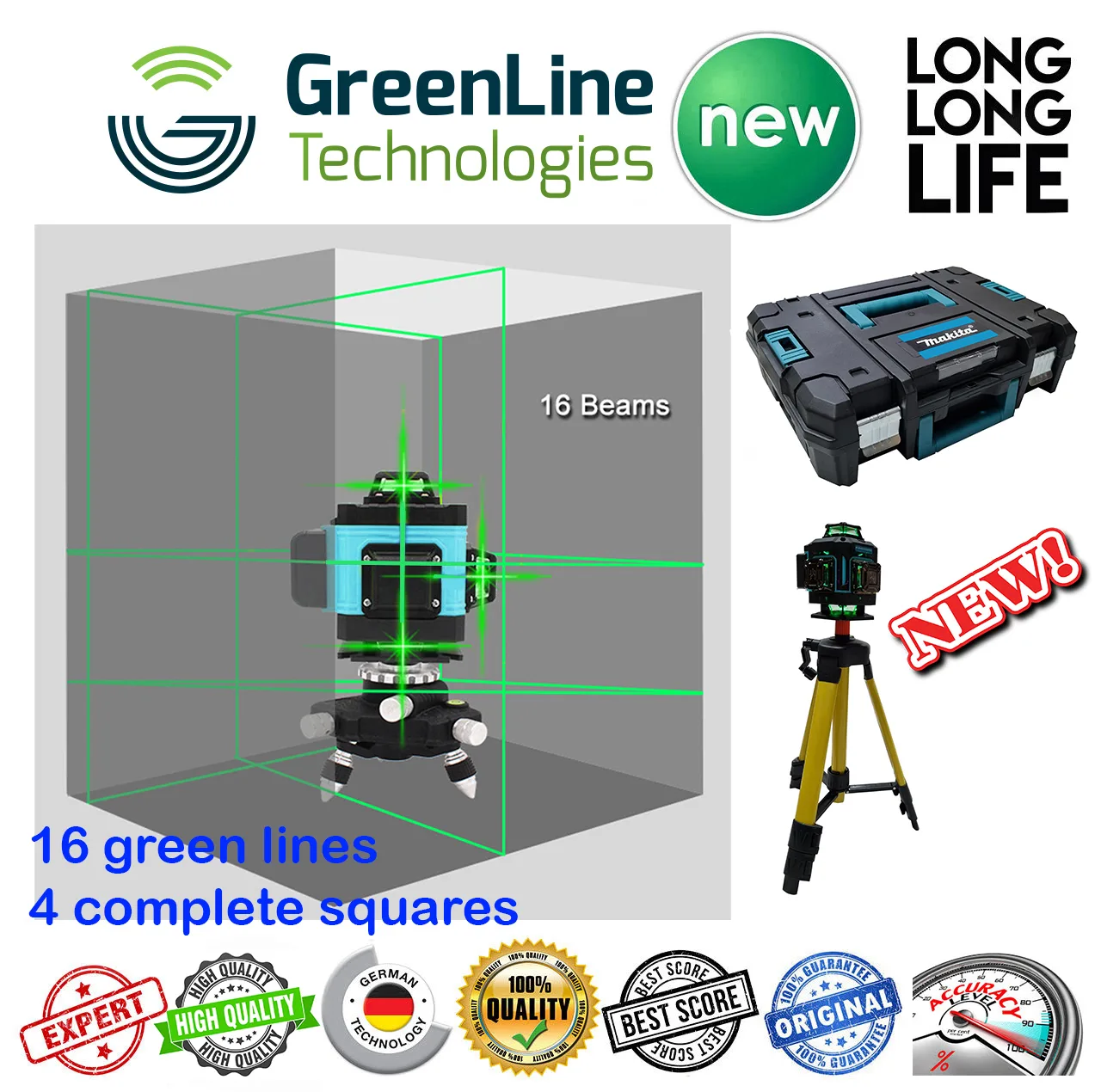 تراز لیزری  مدل 4 بعدی کد Hard BOx 360-4D