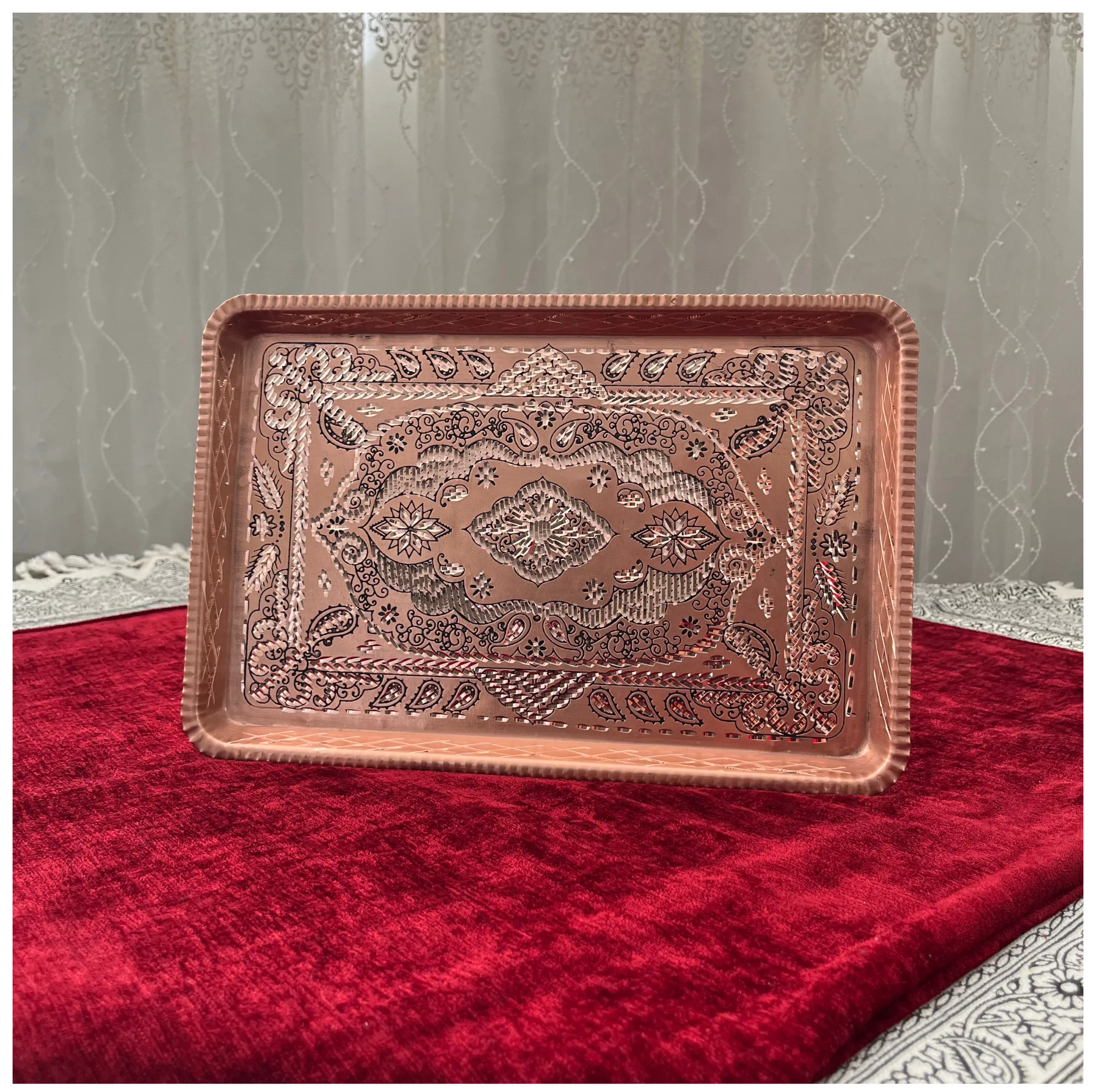 سینی مسی مدل مستطیل