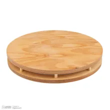 سینی بدون دسته مدل پایه دار دایره طرح آفتاب سایز 36×36 سانتیمتر