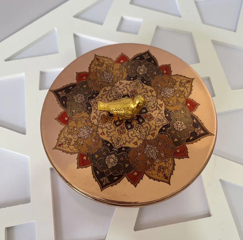 شکلات خوری مسی طرح اسلیمی کد ZH356.4