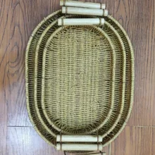 سینی طرح حصیری مدل بیضی مجموعه 3 عددی