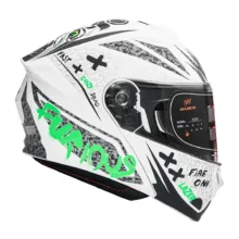 کلاه کاسکت فک متحرک فلش مدل 935sv neon-yellowgreen-white