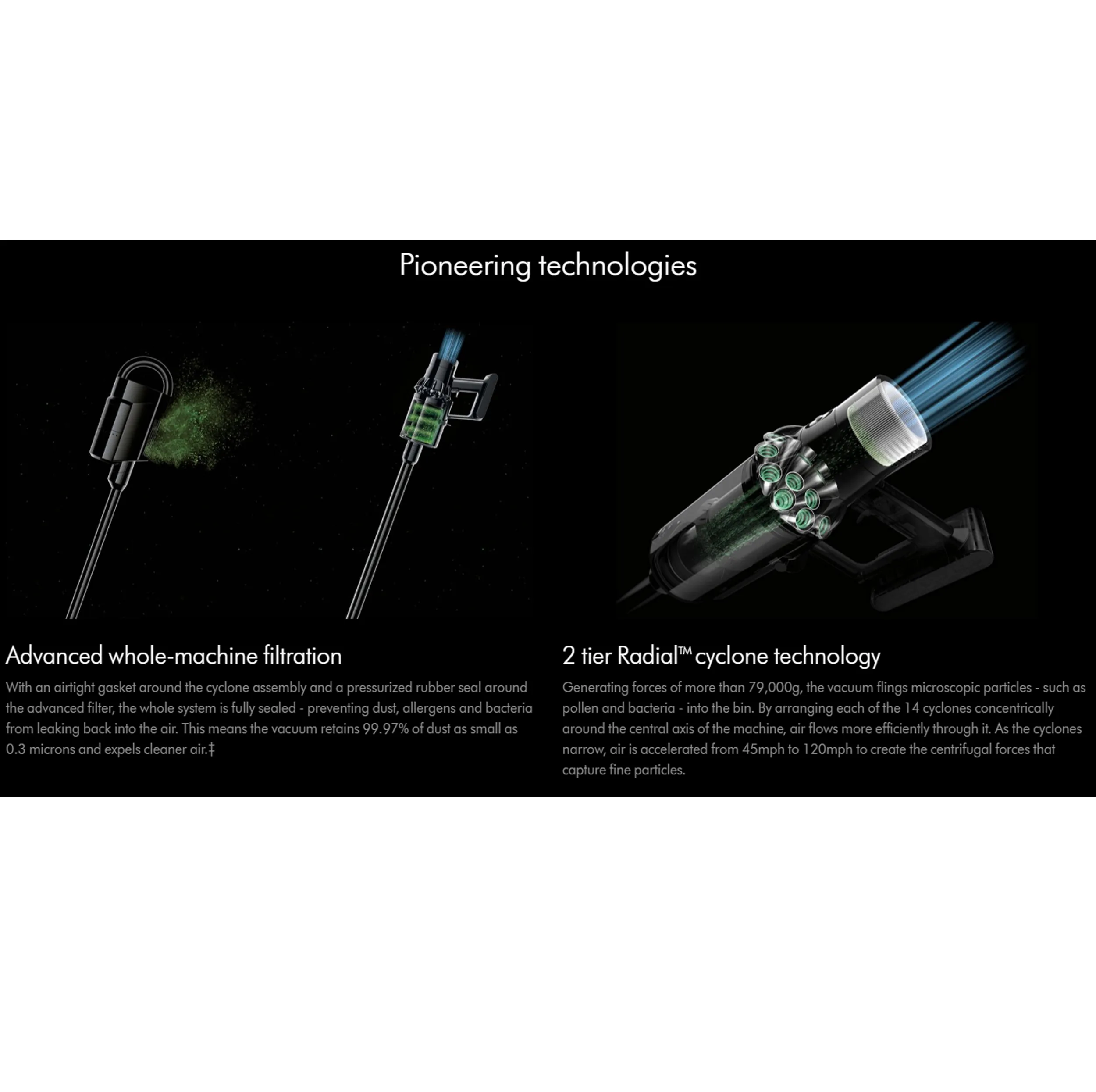 جارو شارژی عصایی دایسون مدل V10 Absolute با باتری لیتیوم‌یونی، فیلتر HEPA و 2 سری نظافتی Motorbar و Soft roller
