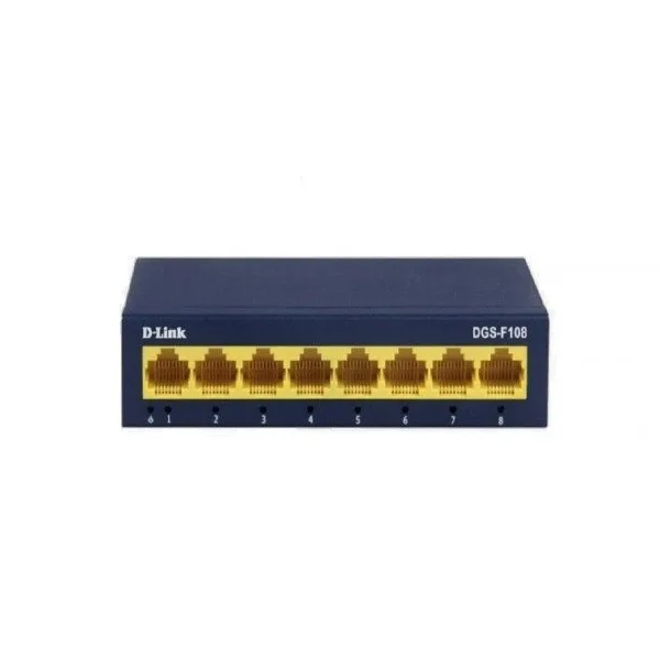سوییچ شبکه 8 پورت دی لینک مدل DGS-F108