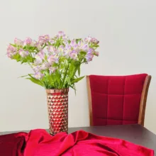 گلدان مسی سه بعدی طرح شش ضلعی کد ZH394