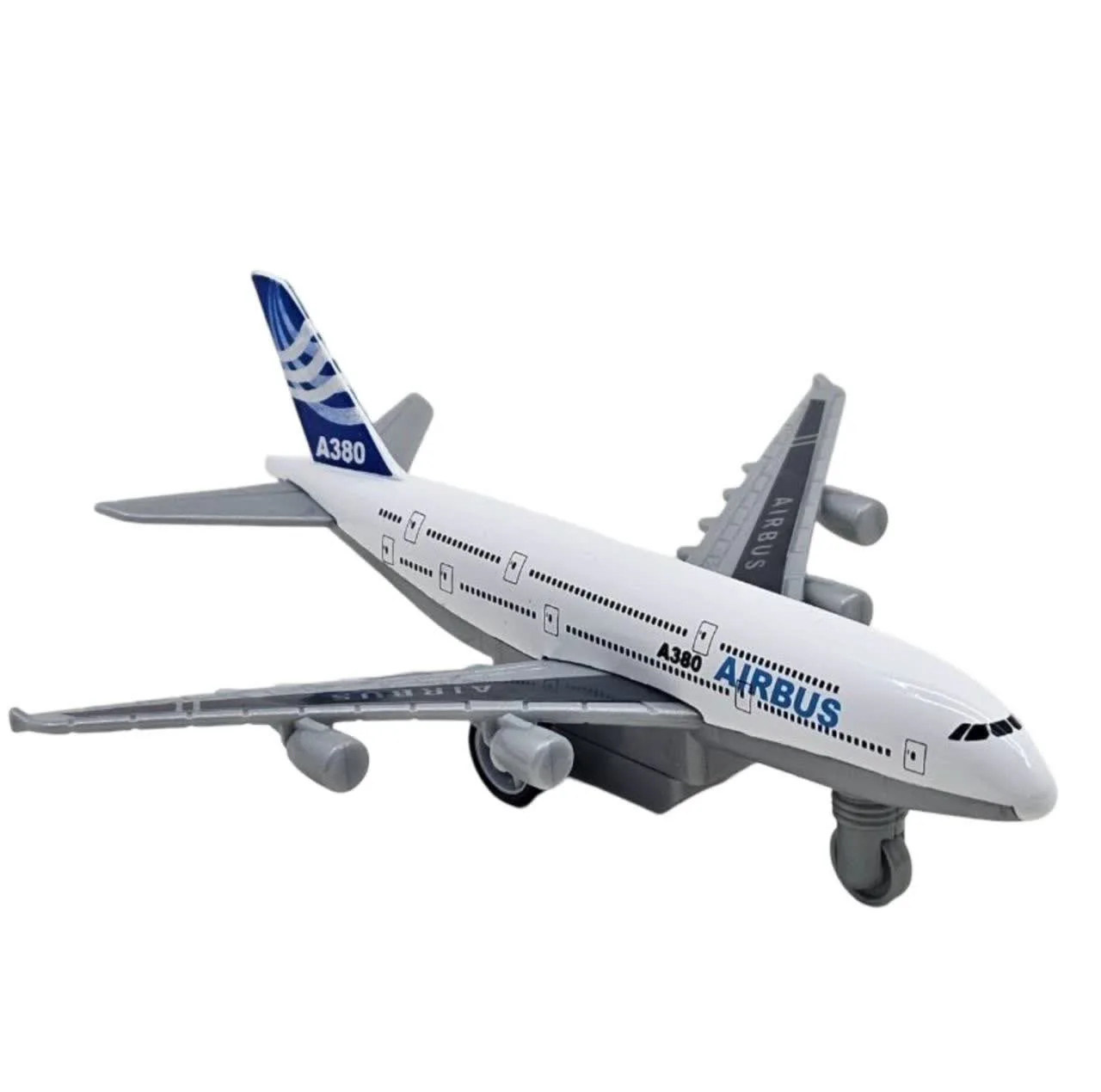 هواپیما بازی ناب سل مدل ایرباس A380 فلزی عقب کش کد AIRBUS A380 AIRCRAFT NAAB002