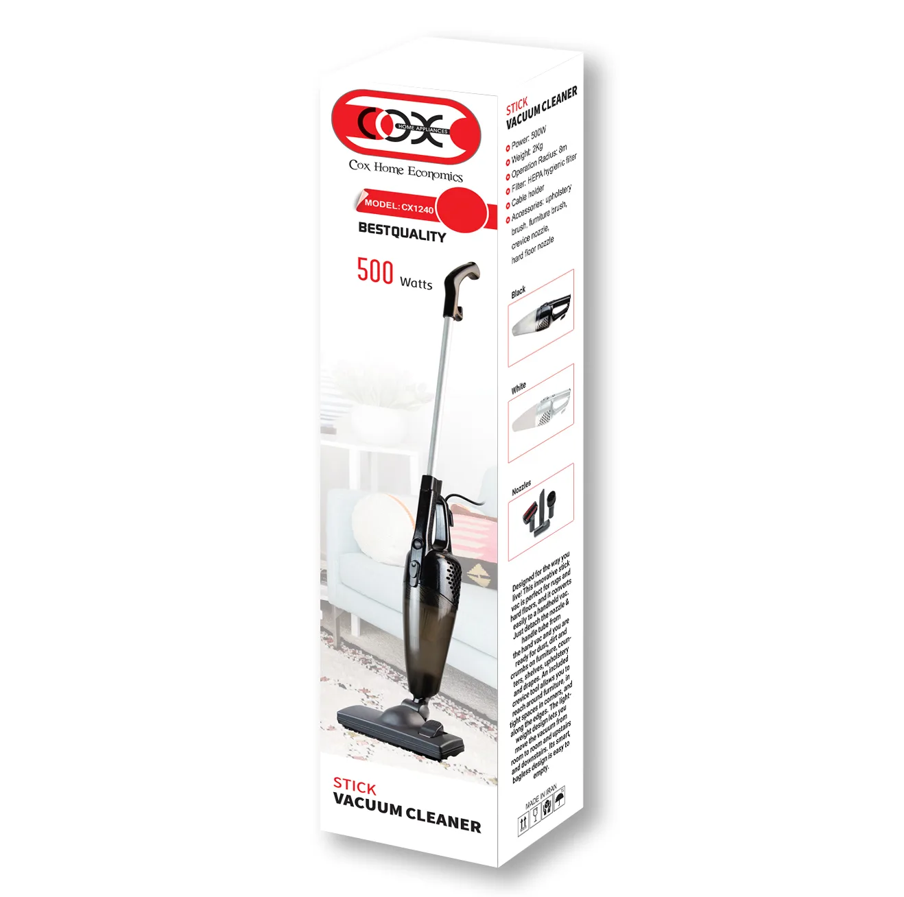 جاروبرقی کاکس مدل CX-1240