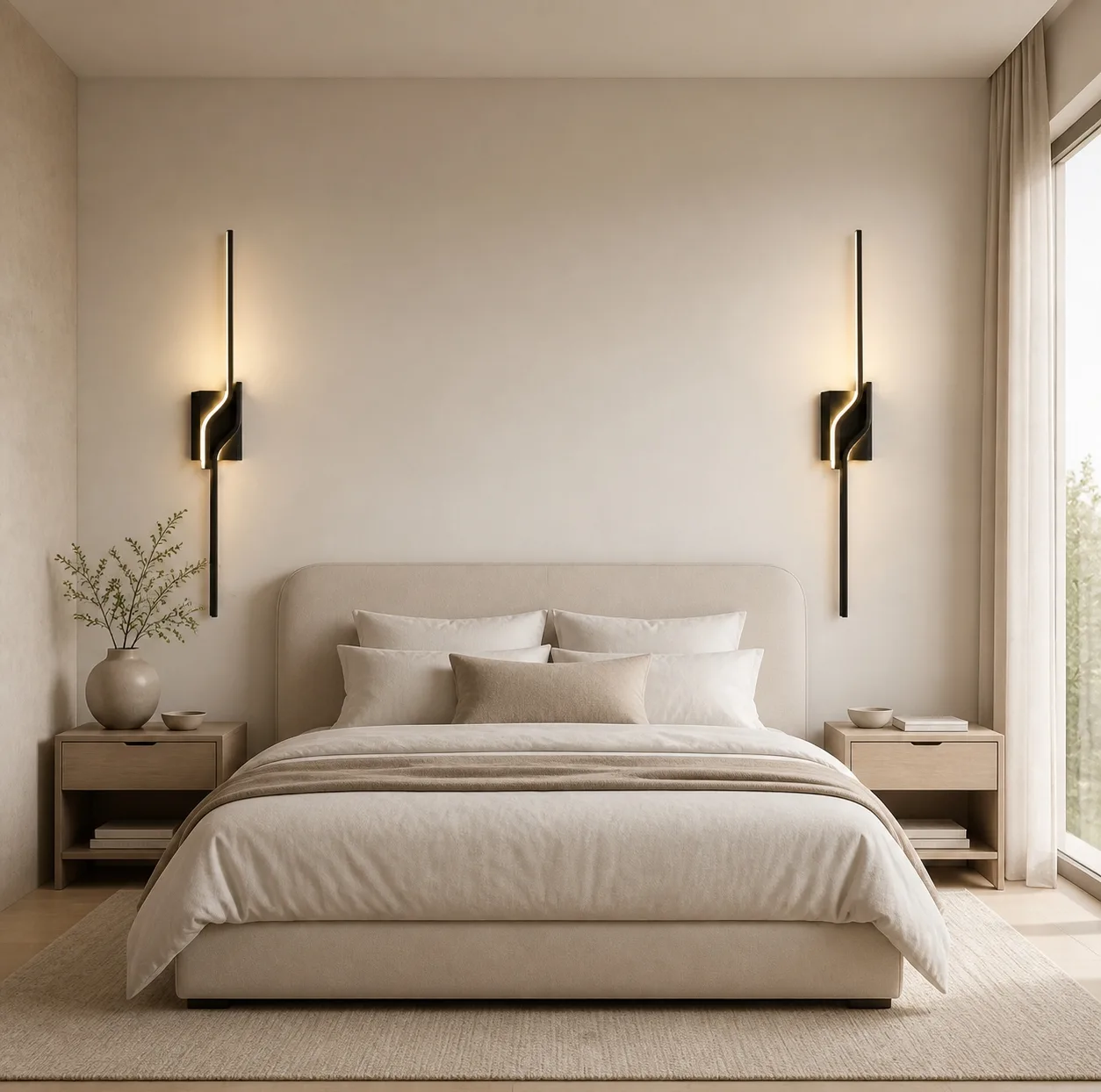 چراغ دیواری LED مدل وندا دو شعله