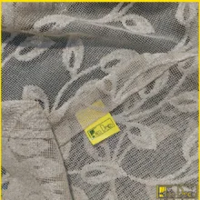 پرده تیکو دکو مدل دوخت ساده تور راشل کادکا طرح برگی دالبوردار  سایز 280 × 600 سانتی‌متر