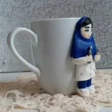 ماگ سرامیکی مدل دختر دندان پزشک کد 01042